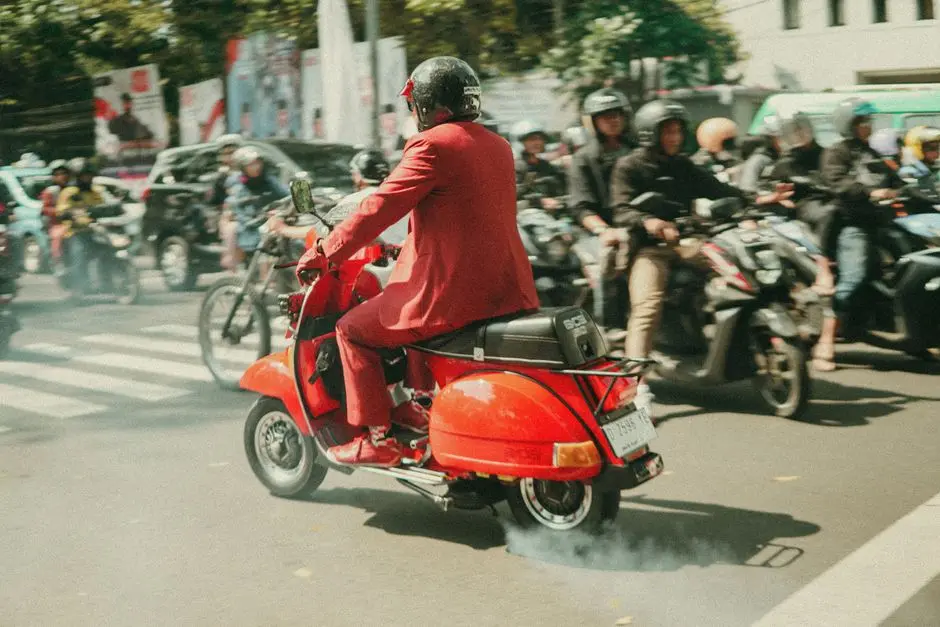 Angkot warna merah melintas di jalan Muaradua